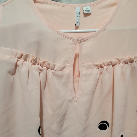 Elle Pink Blouse M - Picture 3 of 4